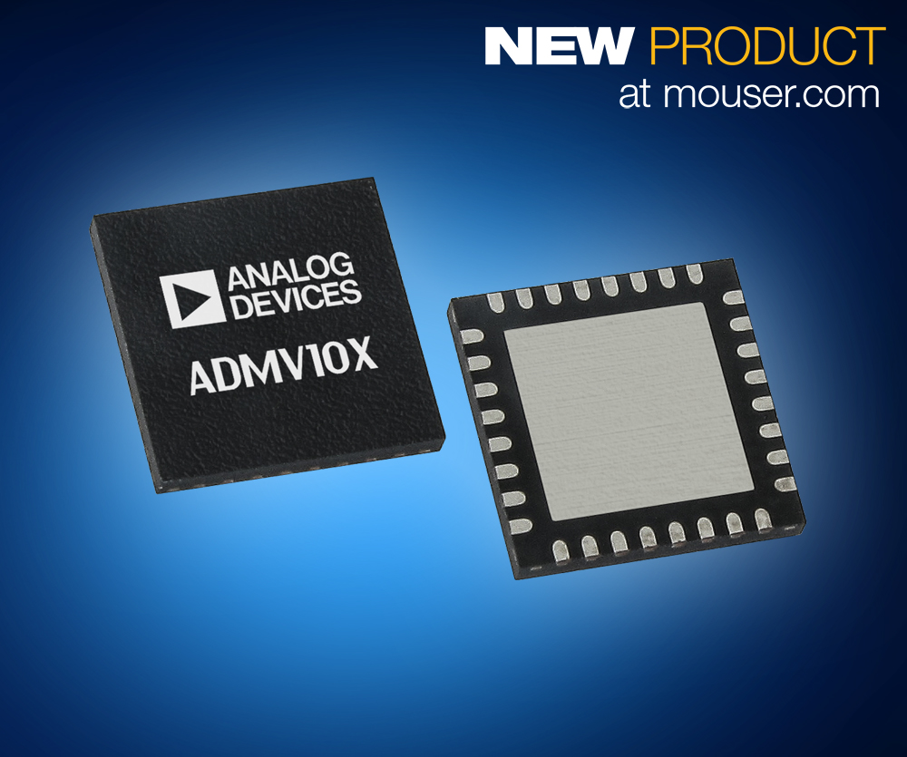 Analog Devices GaAs ADMV10x Converters Provide High-Quality Up/Down Conversion for Data Transmission